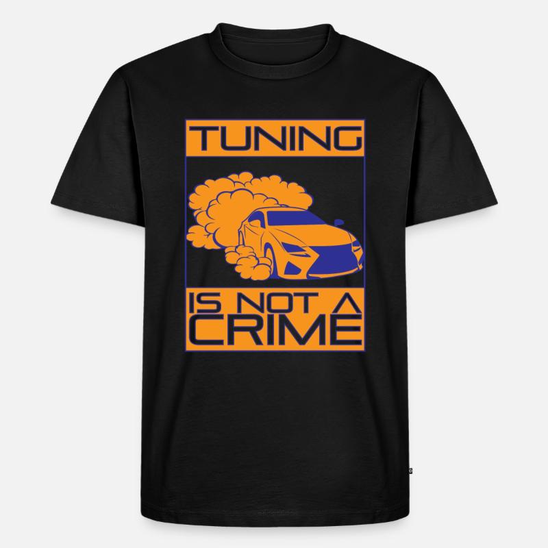 Tuning is not a Crime - Männer Premium Bio T-Shirt - Schwarz