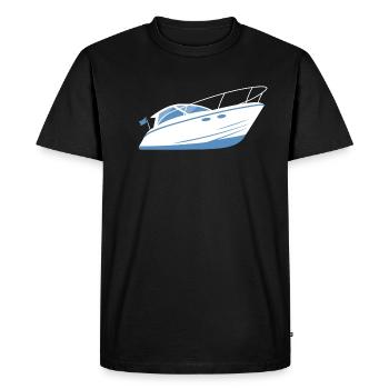Boating Motorboat Sport boat Boaters - Men's Premium Organic T-Shirt - black - Front - Nico (187cm)