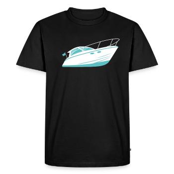 Boating Motorboat Sport boat Boaters - Men's Premium Organic T-Shirt - black - Front - Nico (187cm)