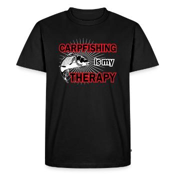 Pêche à la carpe - T-shirt Premium bio Homme - noir - Devant - Nico (187cm)