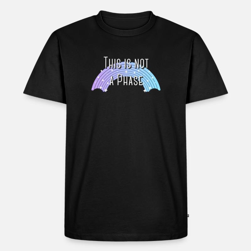Not a Phase 🌈 - Männer Premium Bio T-Shirt - Schwarz