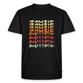 Déguisement de zombie - Halloween - T-shirt Premium bio Homme - noir - Devant - Nico (187cm)