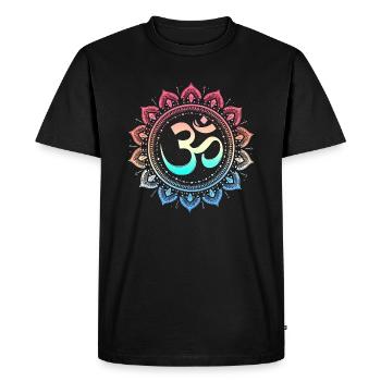 Om spirituel - Yoga et méditation - T-shirt Premium bio Homme - noir - Devant - Nico (187cm)
