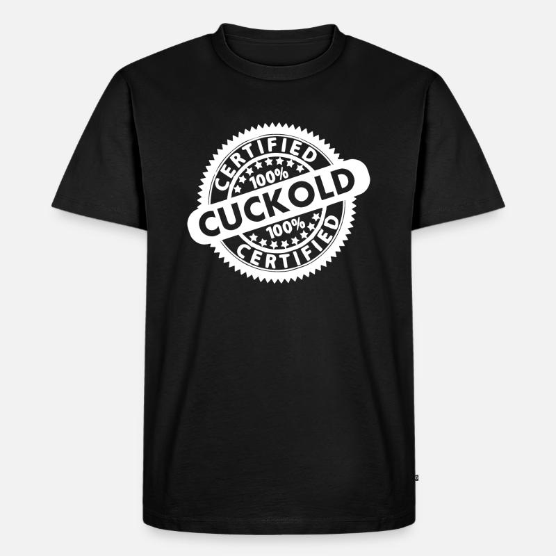 cuckold - Männer Premium Bio T-Shirt - Schwarz