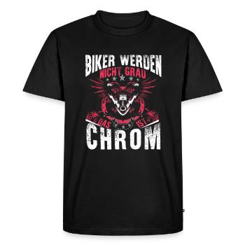 Motorcycle - Men's Premium Organic T-Shirt - black - Front - Nico (187cm)