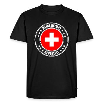 MA MAISON APPENZELL - T-shirt Premium bio Homme - noir - Devant - Nico (187cm)