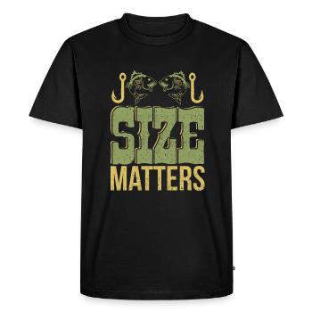 pêche - T-shirt Premium bio Homme - noir - Devant - Nico (187cm)