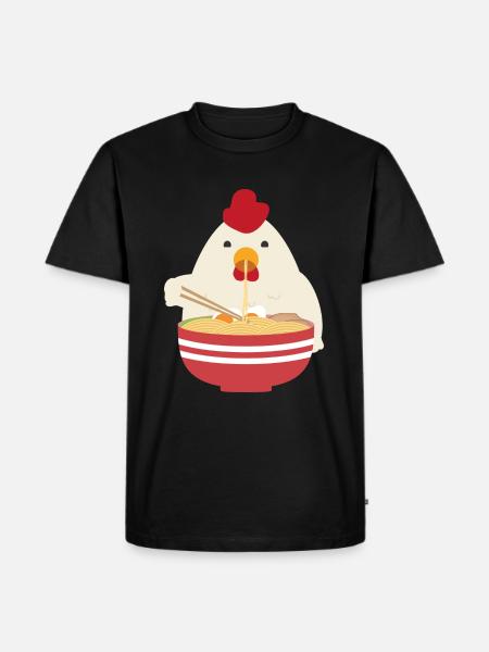 Poulet de ramen Poulet - T-shirt Premium bio Homme - noir