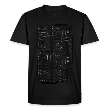 Influence artificielle - T-shirt Premium bio Homme - noir - Devant - Nico (187cm)