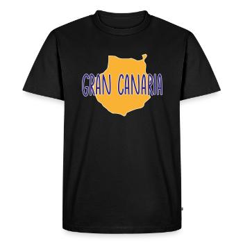 Grande Canarie - T-shirt Premium bio Homme - noir - Devant - Nico (187cm)