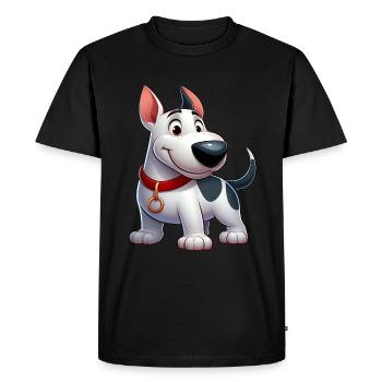 Bull Terrier 4 - Men's Premium Organic T-Shirt - black - Front - Nico (187cm)