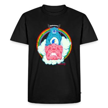 Naughty bears - Men's Premium Organic T-Shirt - black - Front - Nico (187cm)