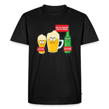 Économisez de l’eau Buvez de la bière - T-shirt Premium bio Homme - noir - Devant - Nico (187cm)