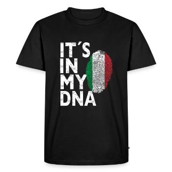 Es Ist In Meiner DNA Italiener Genetik Italien - Männer Premium Bio T-Shirt - Schwarz - Vorne - Nico (187cm)