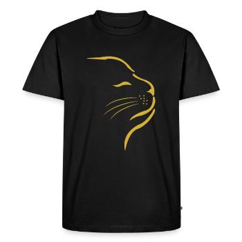 Cat Little Kitten Cat Face - Men's Premium Organic T-Shirt - black - Front - Nico (187cm)
