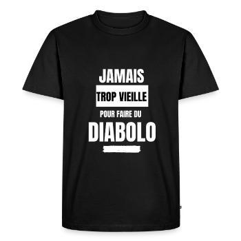 Cadeau humour diabolo cirque passion drôle - T-shirt Premium bio Homme - noir - Devant - Nico (187cm)