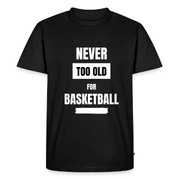 Gift basketball basketball funny sport passion - Men's Premium Organic T-Shirt - black - Front - Nico (187cm)