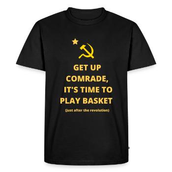 Gift basketball basketball funny sport passion - Men's Premium Organic T-Shirt - black - Front - Nico (187cm)