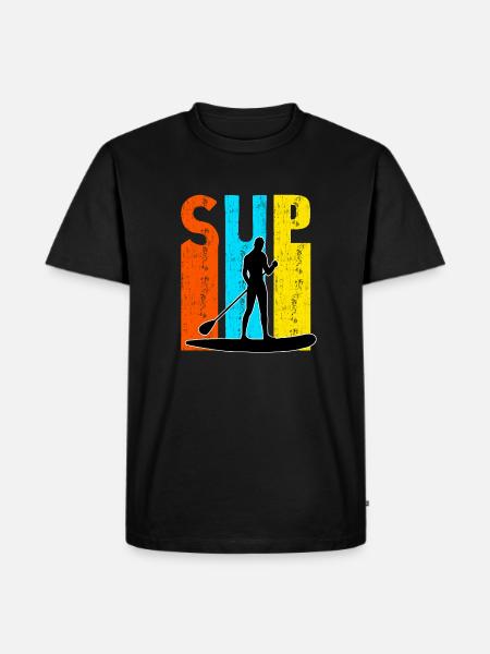Paddling SUP - Men's Premium Organic T-Shirt - black