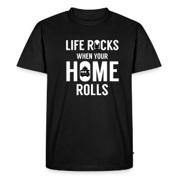 Camper - Men's Premium Organic T-Shirt - black - Front - Nico (187cm)
