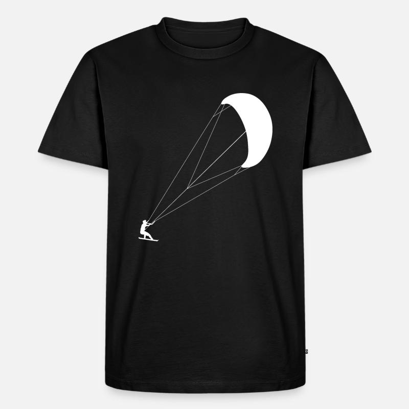 Kiter Kiten - Männer Premium Bio T-Shirt - Schwarz