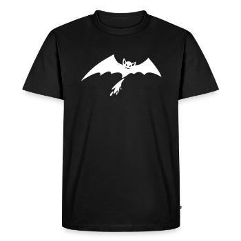chauve-souris - T-shirt Premium bio Homme - noir - Devant - Nico (187cm)
