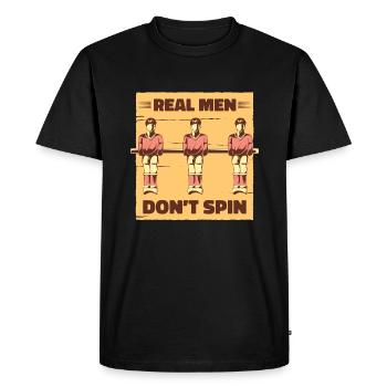 Drôle de baby-foot rétro Dessin animé de football de table - T-shirt Premium bio Homme - noir - Devant - Nico (187cm)