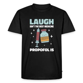Kawaii Anesthesiology Art For Anesthesiologist - Men's Premium Organic T-Shirt - black - Front - Nico (187cm)