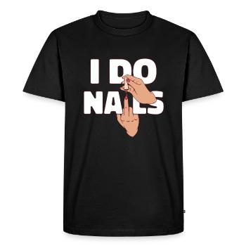 manucure vernis à ongles dessin animé art - T-shirt Premium bio Homme - noir - Devant - Nico (187cm)