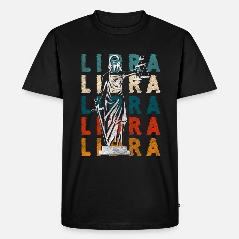 Sternzeichen Astro Eigenschaften - Männer Premium Bio T-Shirt - Schwarz