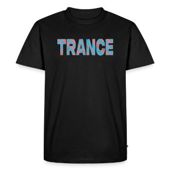 Trance Music Trippy | Uplifting Goa Psychedelic - Men's Premium Organic T-Shirt - black - Front - Nico (187cm)