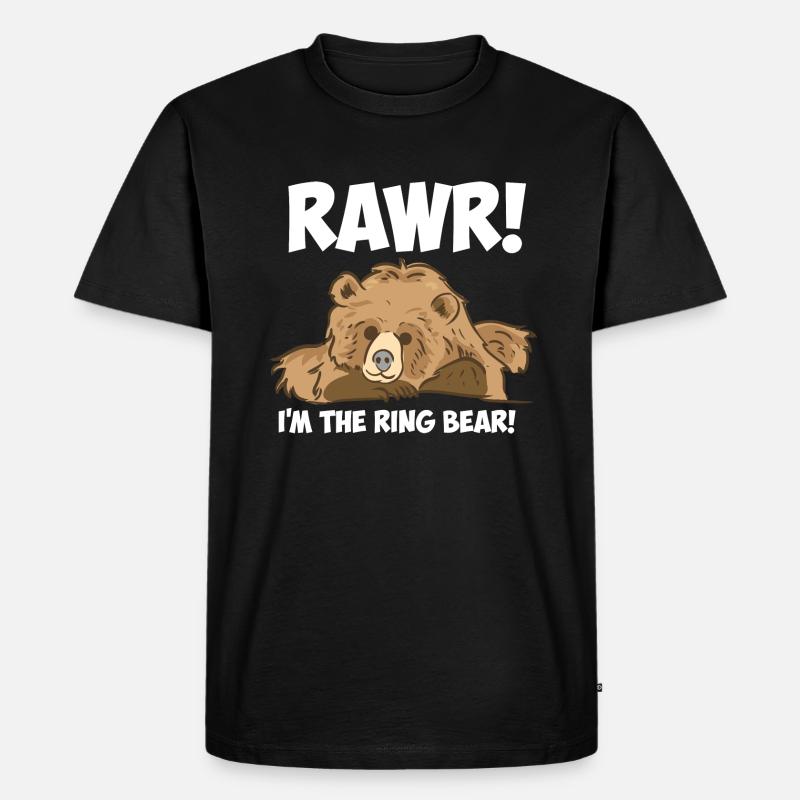 Rawr! Ich bin der Ringbär! - Männer Premium Bio T-Shirt - Schwarz
