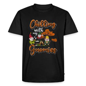 Gnome Fantaisie Noël - T-shirt Premium bio Homme - noir - Devant - Nico (187cm)