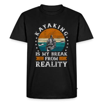 Aviron, sports nautiques, force - T-shirt Premium bio Homme - noir - Devant - Nico (187cm)