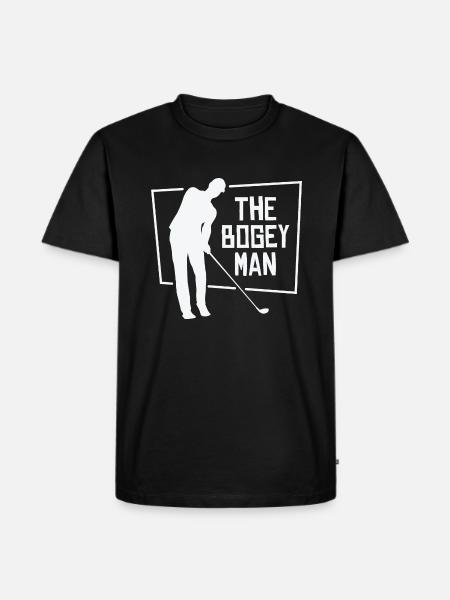 Golfspieler Golfplatz Golfer - Männer Premium Bio T-Shirt - Schwarz