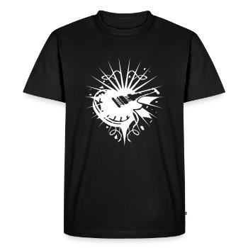 ROCK IT - Men's Premium Organic T-Shirt - black - Front - Nico (187cm)