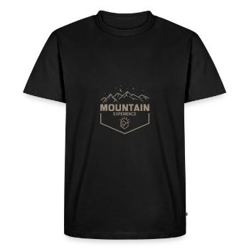 Mountain Experience - T-shirt Premium bio Homme - noir - Devant - Nico (187cm)