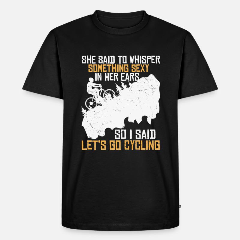Let's Go Cycling - Männer Premium Bio T-Shirt - Schwarz