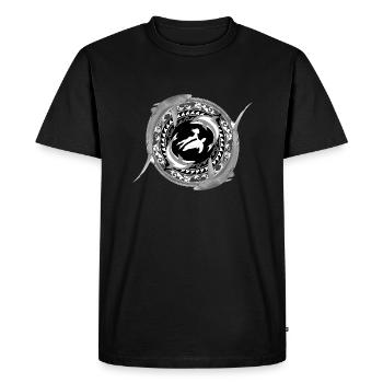 Enfant de Poséidon - T-shirt Premium bio Homme - noir - Devant - Nico (187cm)