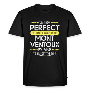 i m not perfect Mont ventoux by bike funny cycling - T-shirt Premium bio Homme - noir - Devant - Nico (187cm)