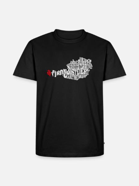 Vorarlberg Austria - Men's Premium Organic T-Shirt - black