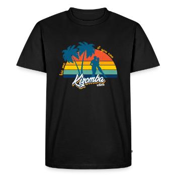 Kizomba vibes lever de soleil danse africaine - T-shirt Premium bio Homme - noir - Devant - Nico (187cm)