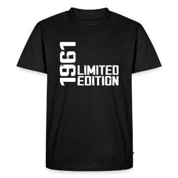 Legendary since 1961 Birthday Gift 1961 - Men's Premium Organic T-Shirt - black - Front - Nico (187cm)