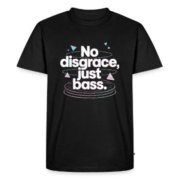 Pas de disgrâce, juste de la basse rétro - T-shirt Premium bio Homme - noir - Devant - Nico (187cm)