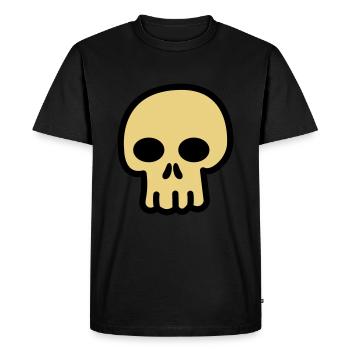 Skull Drawing Sweet - Men's Premium Organic T-Shirt - black - Front - Nico (187cm)