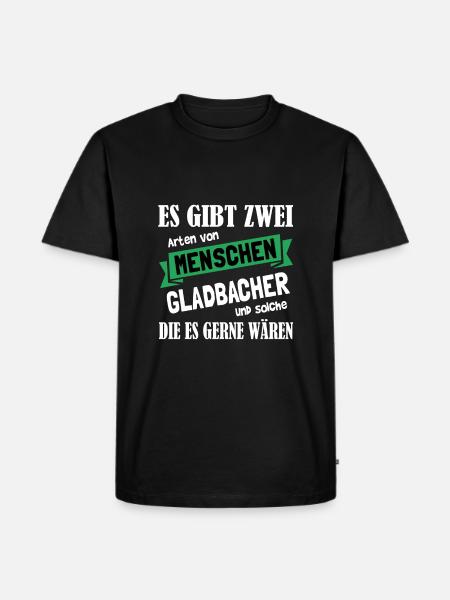 Mönchengladbach Fanartikel - Männer Premium Bio T-Shirt - Schwarz