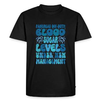 Pancreas Off Duty - Men's Premium Organic T-Shirt - black - Front - Nico (187cm)