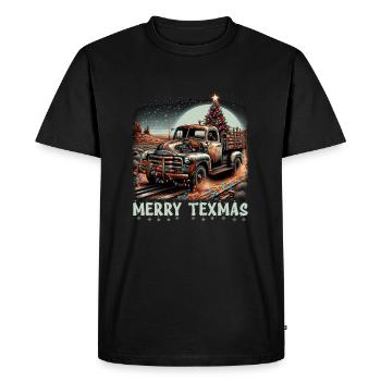 Merry Texmas – Camionnette - T-shirt Premium bio Homme - noir - Devant - Nico (187cm)