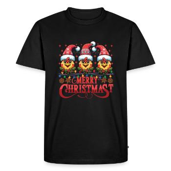 MERRY ChristMAST - Christmas Roast Food Meal - Men's Premium Organic T-Shirt - black - Front - Nico (187cm)