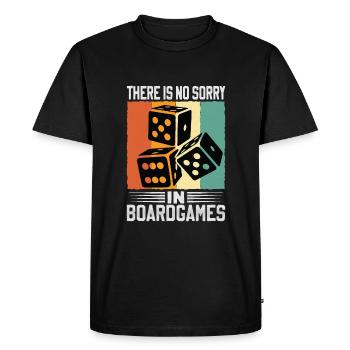 Il n’y a pas de regret dans les jeux de société - T-shirt Premium bio Homme - noir - Devant - Nico (187cm)